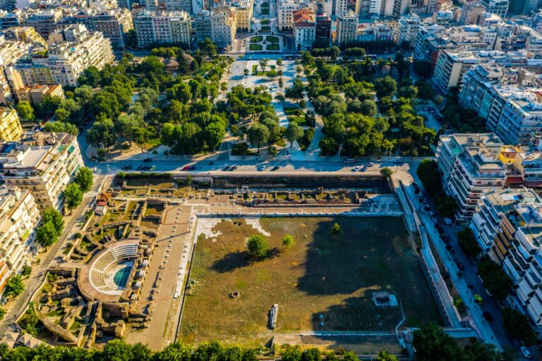 Roman forum archaeological site Thessaloniki Central Macedonia Greece