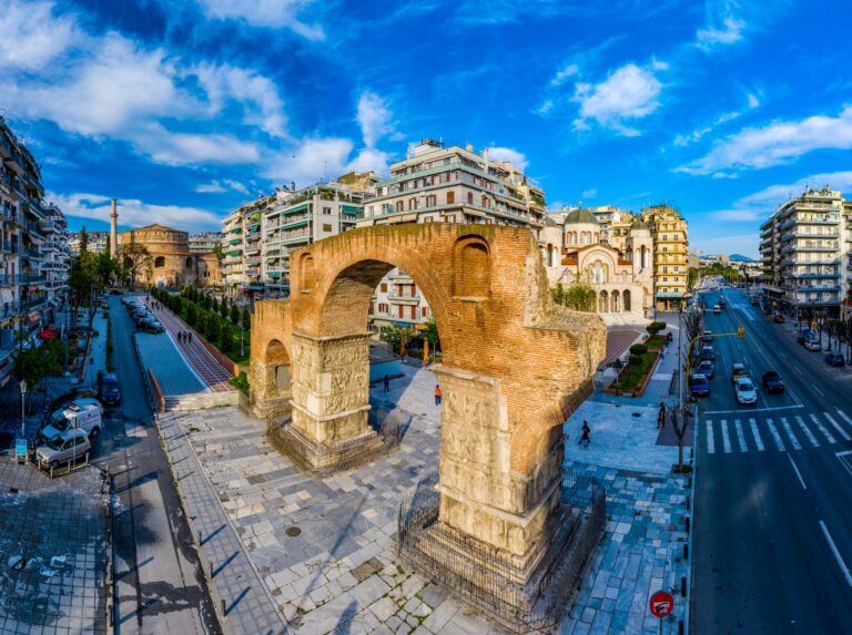Galerius arch Kamara historic monument Thessaloniki Central Macedonia Greece
