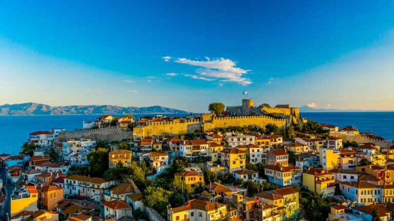Kavala fortress acropolis Kavala Macedonia Greece