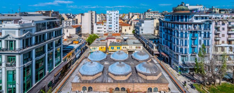 Bezesteni historic market building Thessaloniki Central Macedonia