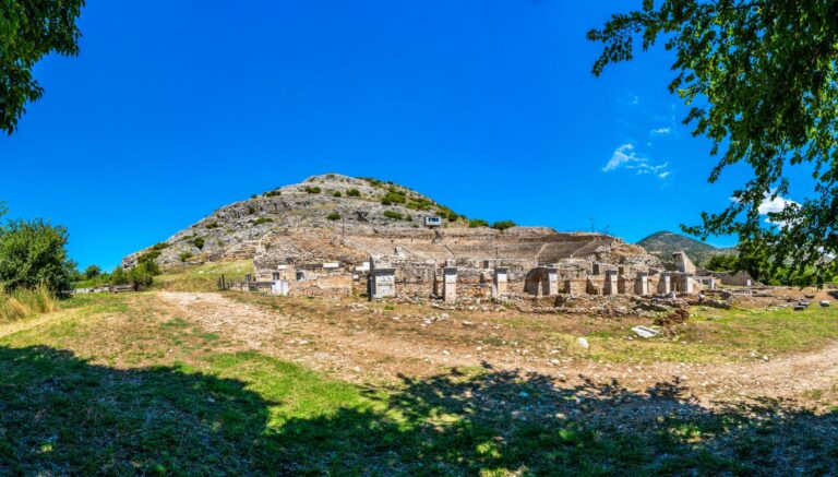 Philippi ancient theatre Kavala Macedonia Greece
