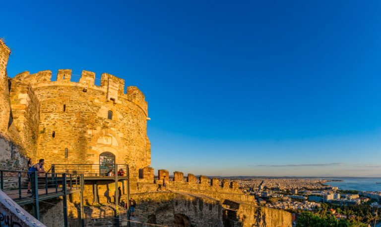 Trigonion tower historic fortification Thessaloniki Central Macedonia Greece