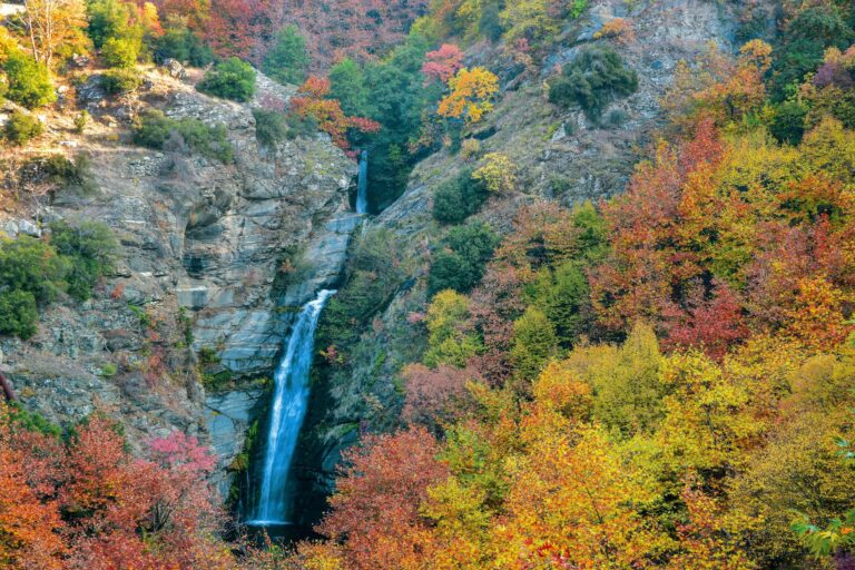 Velventos gorge natural landscape Kozani Western Macedonia Greece