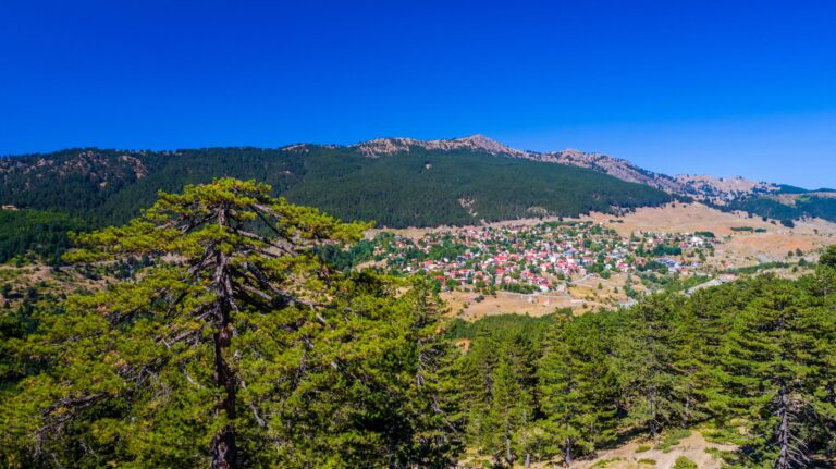 Samarina traditional mountain village Grevena Western Macedonia Greece