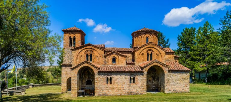 Agios Georgios church Omorfokklisia religious landmark Kastoria Western Macedonia Greece