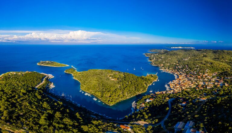 Gaios town Paxos Ionian Islands Greece