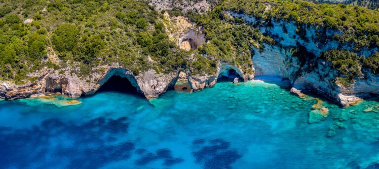 Blue Caves Paxos Ionian Islands Greece