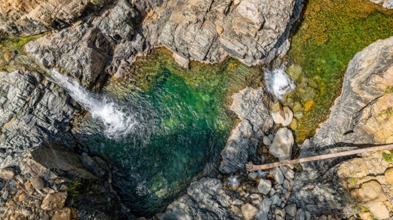 Arkoudorema stream Valia Kalda forest landscape Grevena Western Macedonia Greece