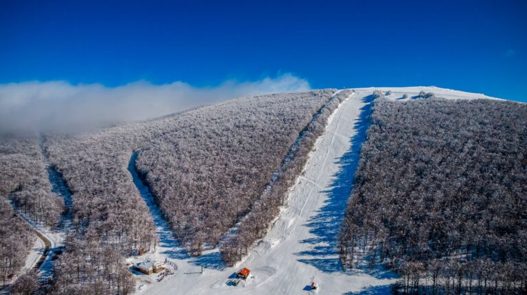 Vitsi ski center mountain landscape Kastoria Western Macedonia Greece