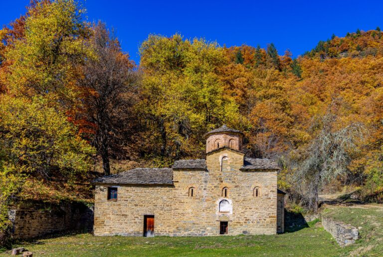 Agios Zacharias monastery Grammos mountain religious site Kastoria Western Macedonia Greece