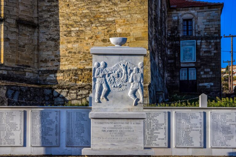 Holocaust memorial Kleisoura historic monument Kastoria Western Macedonia Greece
