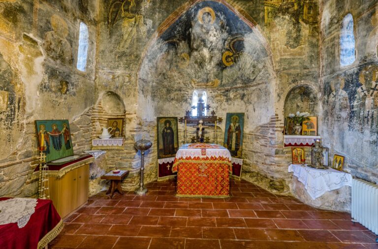 Agios Nikolaos Kasnitsi church byzantine monument Kastoria Western Macedonia Greece