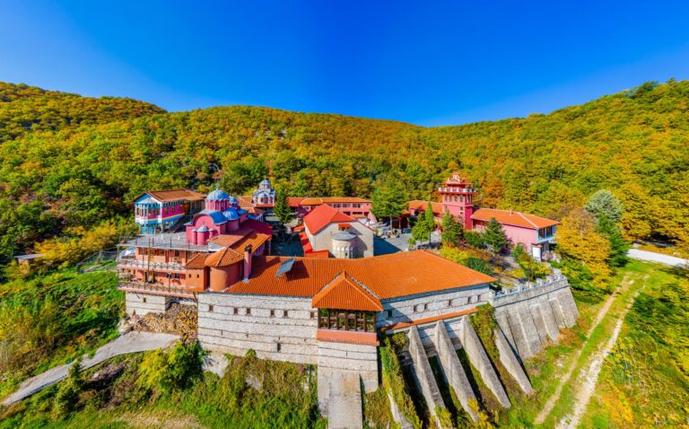 Agioi Anargyroi monastery Melissotopos religious site Kastoria Western Macedonia Greece