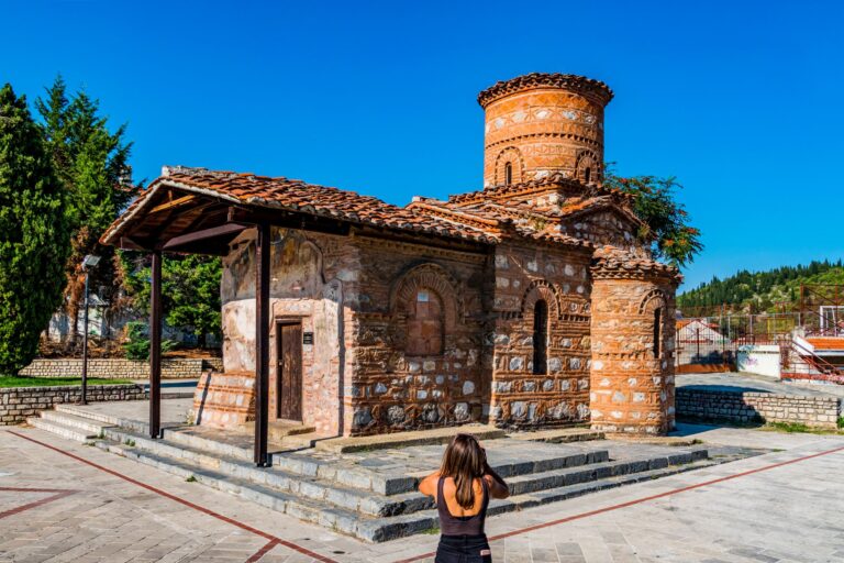 Panagia Koumpelidiki church byzantine monument Kastoria Western Macedonia Greece