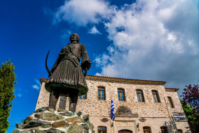 Thomaideio Didaktirio school building Vlasti Kozani Western Macedonia Greece