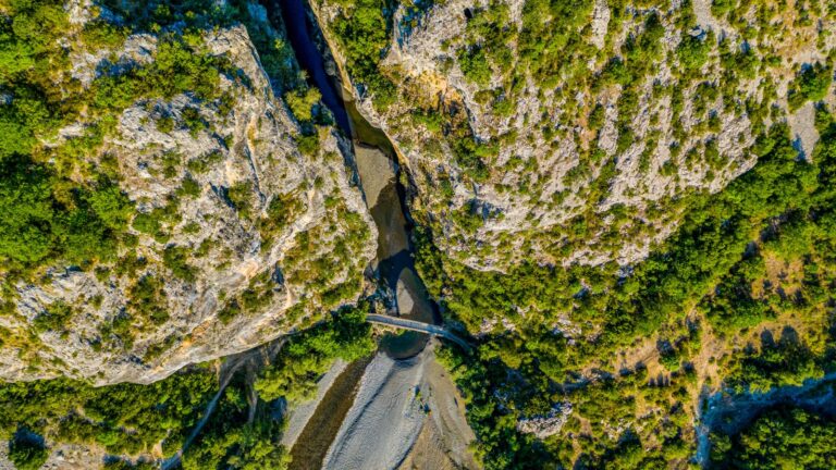 Portitsa gorge Spilaio canyon landscape Grevena Western Macedonia Greece